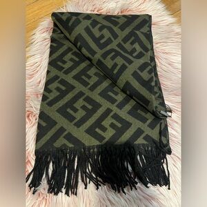 - NWT Green and Black long scarf